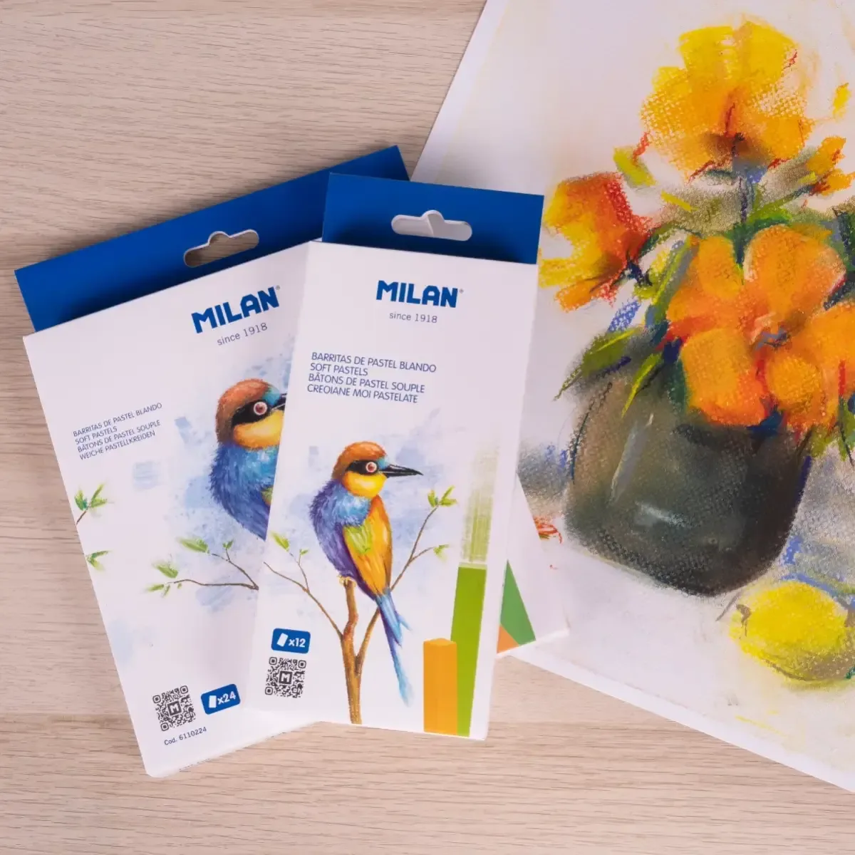 Set Tiza Pastel Milan