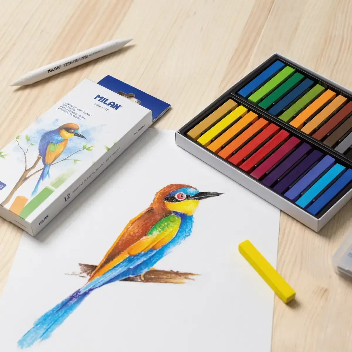 Set Tiza Pastel Milan 6