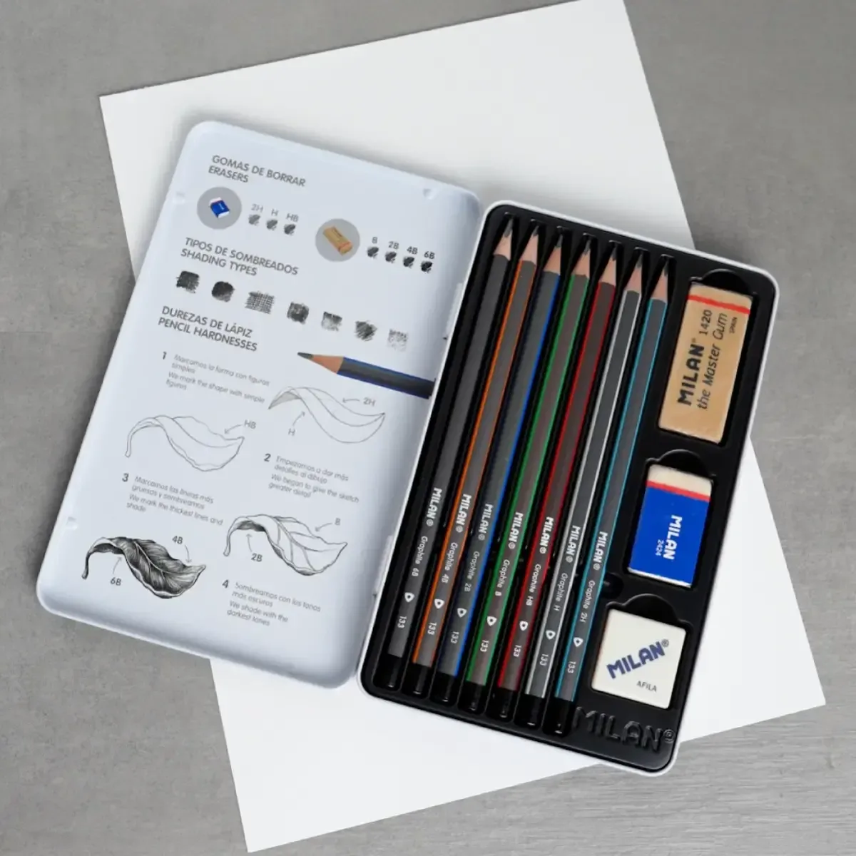 Set Lápices Grafito Milan