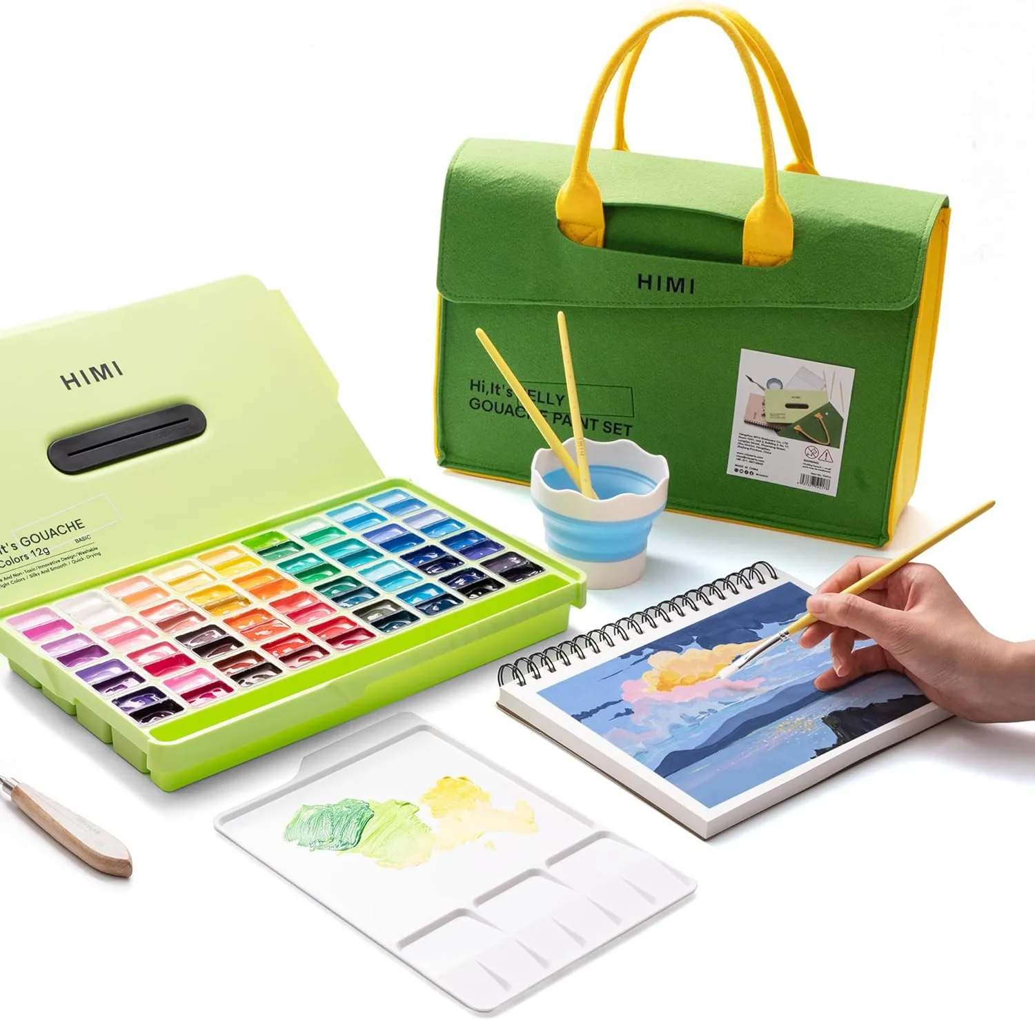 Kit de Gouache Himi 80 piezas 3