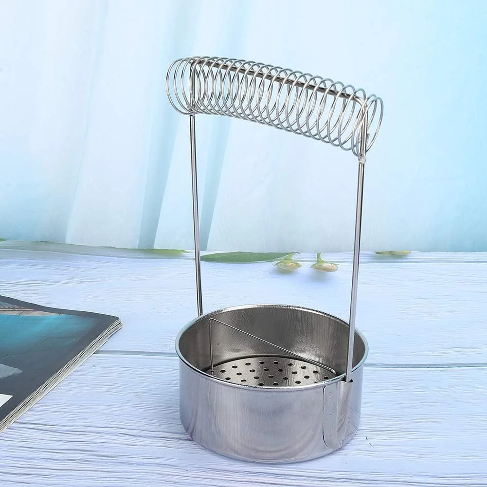 Recipiente Limpiador de Pinceles de Acero Inox