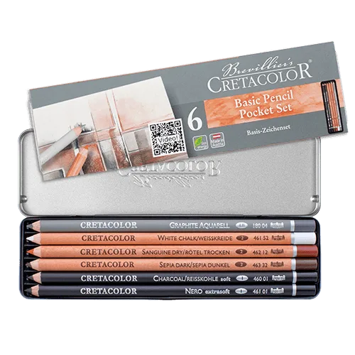 Set básico para dibujar - 6 piezas