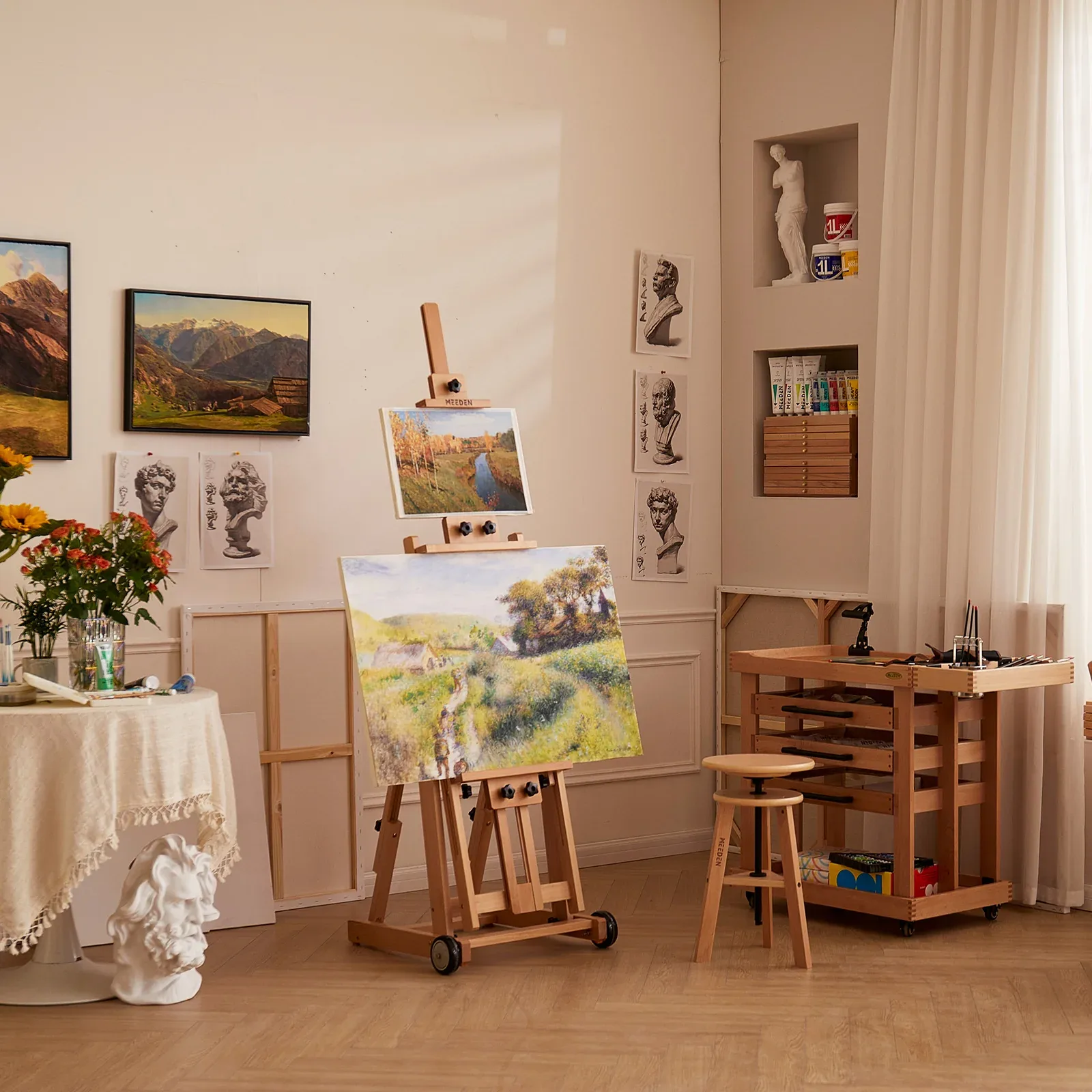 Caballete de Artista con Estructura en H Meeden