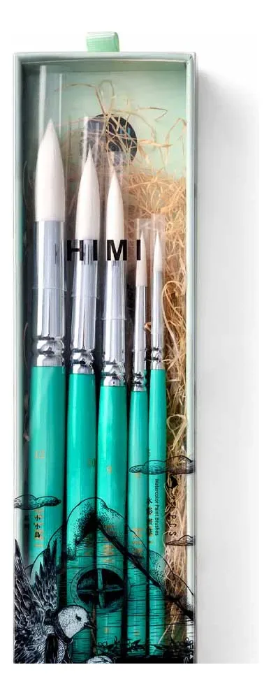 Set de pinceles para acuarela Himi - 5 piezas 3