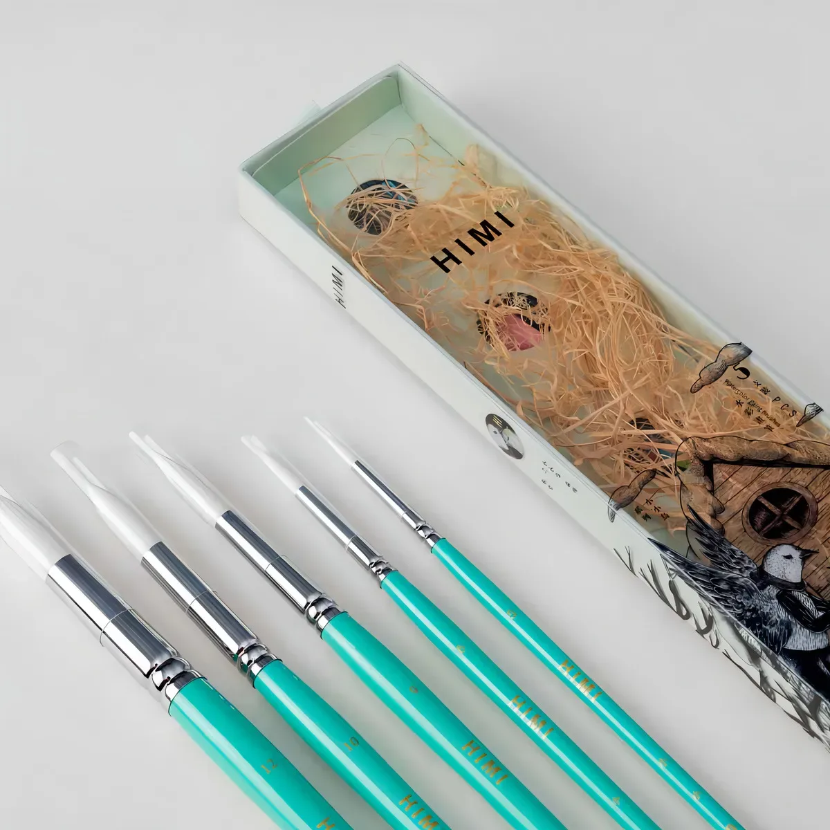 Set de pinceles para acuarela Himi - 5 piezas 4