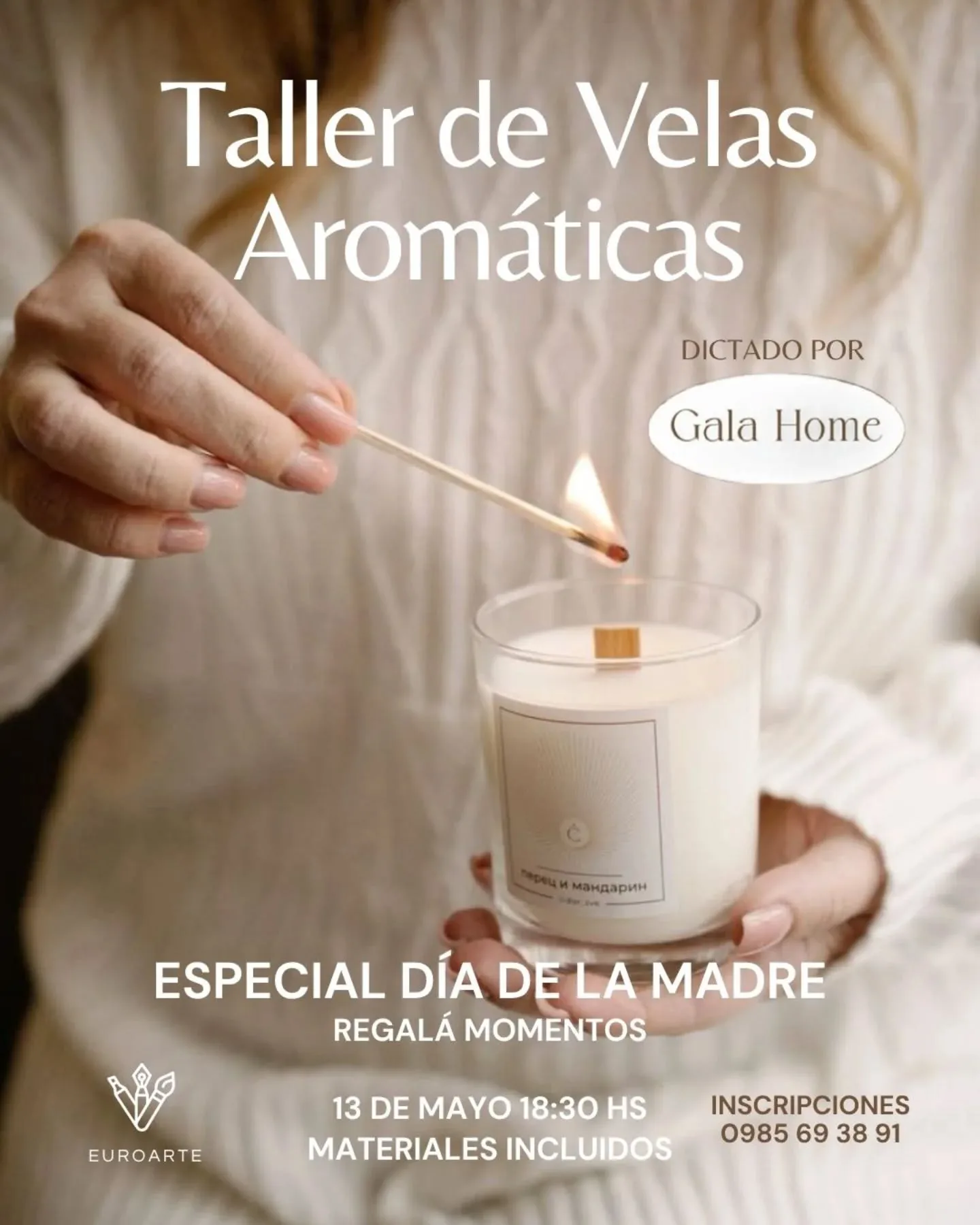 Taller de velas aromaticas